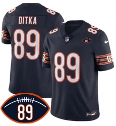 Men's Chicago Bears #89 Mike Ditka Navy 2026 With Mike Ditka 89 F.U.S.E. Vapor Untouchable Limited Football Stitched Jersey