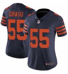Women's Nike Chicago Bears #55 Hroniss Grasu Navy Blue Alternate Vapor Untouchable Limited Player NFL Jersey