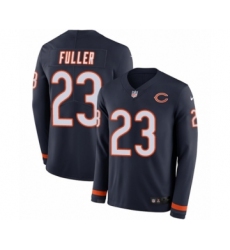 Men's Nike Chicago Bears #23 Kyle Fuller Limited Navy Blue Therma Long Sleeve NFL Jersey