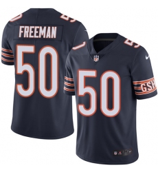 Youth Nike Chicago Bears #50 Jerrell Freeman Navy Blue Team Color Vapor Untouchable Limited Player NFL Jersey