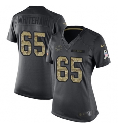 Women's Nike Chicago Bears #65 Cody Whitehair Limited Black 2016 Salute to Service NFL Jersey
