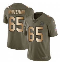 Youth Nike Chicago Bears #65 Cody Whitehair Limited Olive/Gold Salute to Service NFL Jersey