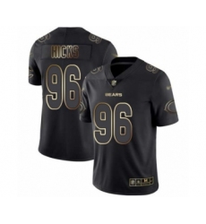 Men's Chicago Bears #96 Akiem Hicks Black Gold Vapor Untouchable Limited Football Jersey