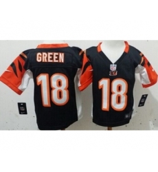 Nike Cincinnati Bengals #18 A.J. Green Black Toddlers Jersey