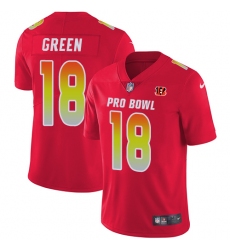 Youth Nike Cincinnati Bengals #18 A.J. Green Limited Red 2018 Pro Bowl NFL Jersey