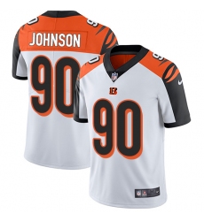 Men's Nike Cincinnati Bengals #90 Michael Johnson Vapor Untouchable Limited White NFL Jersey