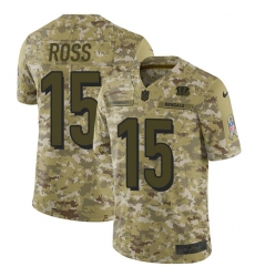 Men's Nike Cincinnati Bengals #15 John Ross Limited Camo 2018 Salute to Service NFL Jersey