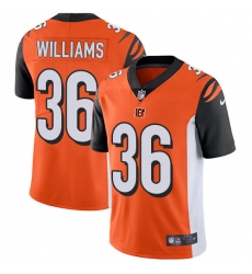 Men's Nike Cincinnati Bengals #36 Shawn Williams Vapor Untouchable Limited Orange Alternate NFL Jersey