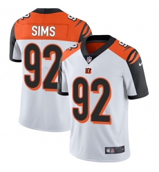 Youth Nike Cincinnati Bengals #92 Pat Sims Vapor Untouchable Limited White NFL Jersey