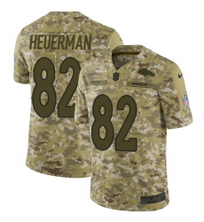 Youth Nike Denver Broncos #82 Jeff Heuerman Limited Camo 2018 Salute to Service NFL Jersey