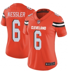 Women's Nike Cleveland Browns #6 Cody Kessler Orange Alternate Vapor Untouchable Limited Player NFL Jersey