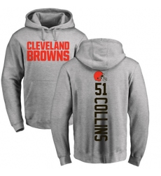 NFL Nike Cleveland Browns #51 Jamie Collins Ash Pullover Hoodie