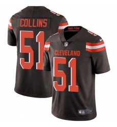 Youth Nike Cleveland Browns #51 Jamie Collins Brown Team Color Vapor Untouchable Limited Player NFL Jersey