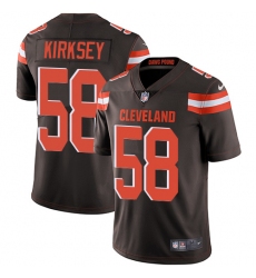 Youth Nike Cleveland Browns #58 Christian Kirksey Brown Team Color Vapor Untouchable Limited Player NFL Jersey