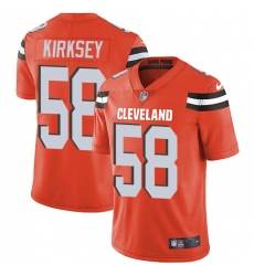 Youth Nike Cleveland Browns #58 Christian Kirksey Orange Alternate Vapor Untouchable Limited Player NFL Jersey
