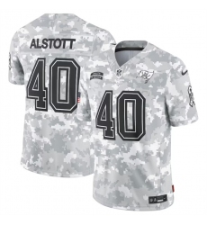 Men's Tampa Bay Buccaneers #40 Mike Alstott 2024 Arctic Camo Salute To Service Limited Stitched Football Jersey