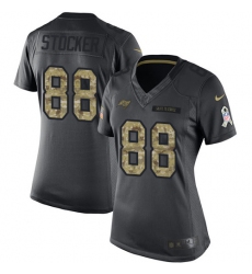 Women's Nike Tampa Bay Buccaneers #88 Luke Stocker Limited Black 2016 Salute to Service NFL Jersey