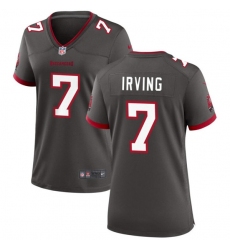 Women's Tampa Bay Buccanee #7 Bucky Irving Gray Stitched Game Jersey(Run Small)