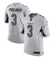 Men's Nike Arizona Cardinals #3 Carson Palmer Limited Gray Gridiron II NFL Jersey