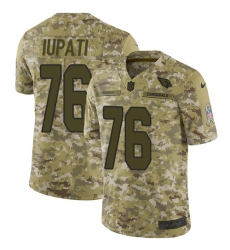 Men's Nike Arizona Cardinals #76 Mike Iupati Limited Camo 2018 Salute to Service NFL Jersey