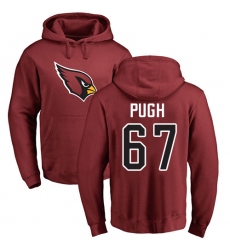 NFL Nike Arizona Cardinals #76 Mike Iupati Ash Backer Pullover Hoodie