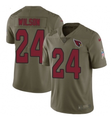 Men's Nike Arizona Cardinals #24 Adrian Wilson Limited Olive 2017 Salute to Service NFL Jersey
