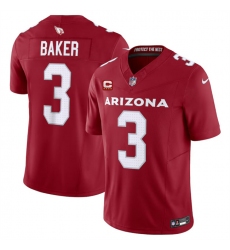 Men's Arizona Cardinals #3 Budda Baker Red 2024 F.U.S.E. With 4-Star C Vapor Untouchable Limited Football Stitched Jersey