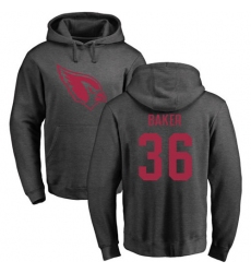 NFL Nike Arizona Cardinals #36 Budda Baker Ash One Color Pullover Hoodie