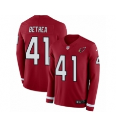 Men's Nike Arizona Cardinals #41 Antoine Bethea Limited Red Therma Long Sleeve NFL Jersey