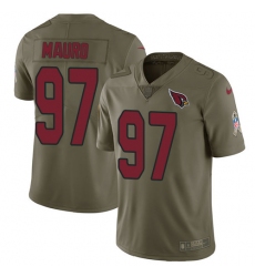 Men's Nike Arizona Cardinals #97 Josh Mauro Limited Olive 2017 Salute to Service NFL Jersey