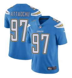 Men's Nike Los Angeles Chargers #97 Jeremiah Attaochu Electric Blue Alternate Vapor Untouchable Limited Player NFL Jersey