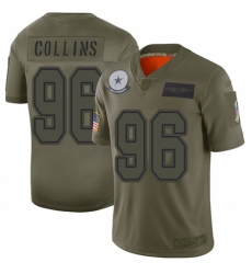 Men's Dallas Cowboys #96 Maliek Collins Limited Camo 2019 Salute to Service Football Jersey