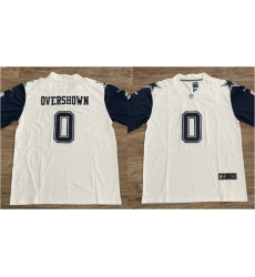 Men's Dallas Cowboys #0 DeMarvion Overshown White Vapor Untouchable Limited Stitched Football Jersey