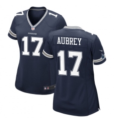 Women's Dallas Cowboys #17 Brandon Aubrey Limited Navy Vapor Untouchable Jersey