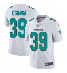 Men's Nike Miami Dolphins #39 Larry Csonka White Vapor Untouchable Limited Player NFL Jersey