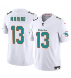 Men's Miami Dolphins #13 Dan Marino White 2023 F.U.S.E Vapor Limited Football Stitched Jersey