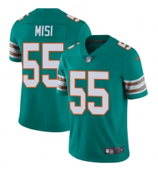 Youth Nike Miami Dolphins #55 Koa Misi Aqua Green Alternate Vapor Untouchable Limited Player NFL Jersey