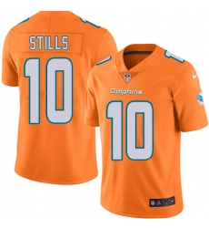 Youth Nike Miami Dolphins #10 Kenny Stills Limited Orange Rush Vapor Untouchable NFL Jersey