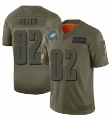 Women's Philadelphia Eagles #82 Mike Quick Limited Camo 2019 Salute to Service Football Jersey