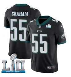 Men's Nike Philadelphia Eagles #55 Brandon Graham Black Alternate Vapor Untouchable Limited Player Super Bowl LII NFL Jersey