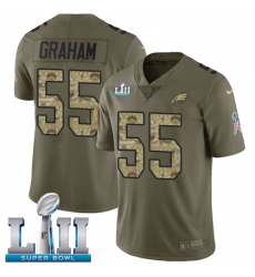 Men's Nike Philadelphia Eagles #55 Brandon Graham Limited Olive/Camo 2017 Salute to Service Super Bowl LII NFL Jersey