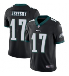 Men's Nike Philadelphia Eagles #17 Alshon Jeffery Black Alternate Vapor Untouchable Limited Player NFL Jersey