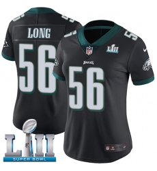 Women's Nike Philadelphia Eagles #56 Chris Long Black Alternate Vapor Untouchable Limited Player Super Bowl LII NFL Jersey
