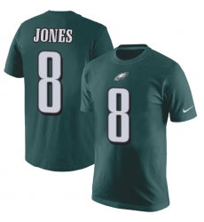 Nike Philadelphia Eagles #8 Donnie Jones Green Rush Pride Name & Number T-Shirt