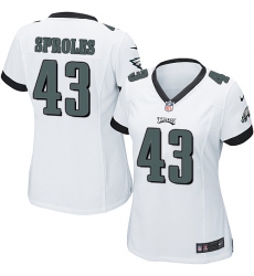 Women's Nike Philadelphia Eagles #43 Darren Sproles Game White NFL Jersey