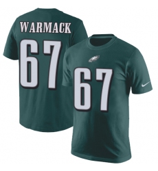 Nike Philadelphia Eagles #67 Chance Warmack Green Rush Pride Name & Number T-Shirt