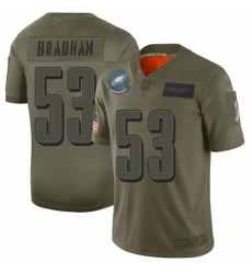 Youth Philadelphia Eagles #53 Nigel Bradham Limited Camo 2019 Salute to Service Football Jersey