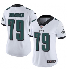Women's Nike Philadelphia Eagles #79 Brandon Brooks White Vapor Untouchable Limited Player NFL Jersey