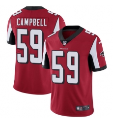 Youth Nike Atlanta Falcons #59 De'Vondre Campbell Red Team Color Vapor Untouchable Limited Player NFL Jersey
