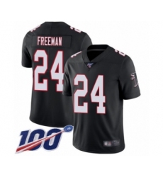 Men's Atlanta Falcons #24 Devonta Freeman Black Alternate Vapor Untouchable Limited Player 100th Season Football Jersey